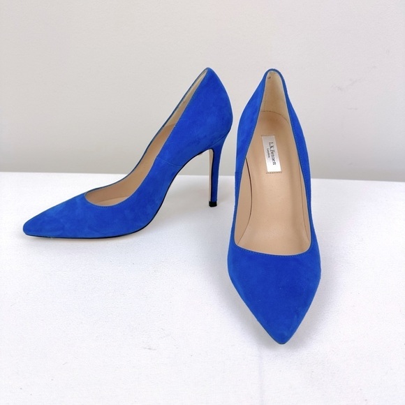 LK Bennett Fern Purple Suede Pointed Toe Courts Size 39.5(EU) - Picture 1 of 9